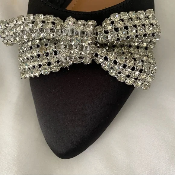 Scoop Women’s Point Toe Slingback Mules with Bow - Picture 4 of 10